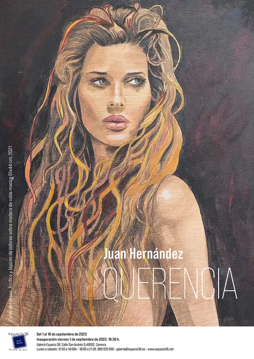 Cartel exposición QUERENCIA de Juan Hernández