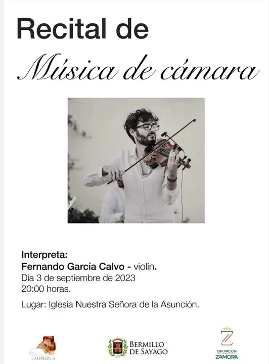 recital música de cámara en Bermillo de Sayago