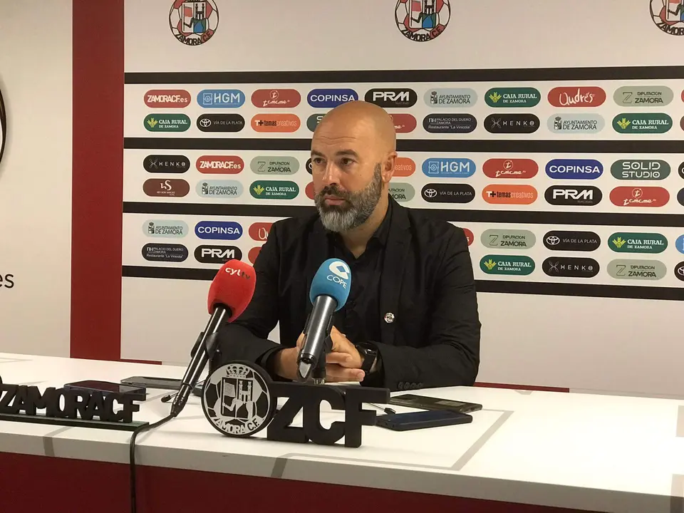 David Movilla en el  post partido