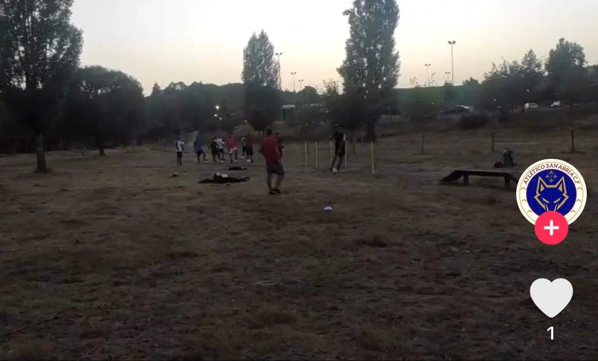 Entrenamiento del Atlético Sanabria