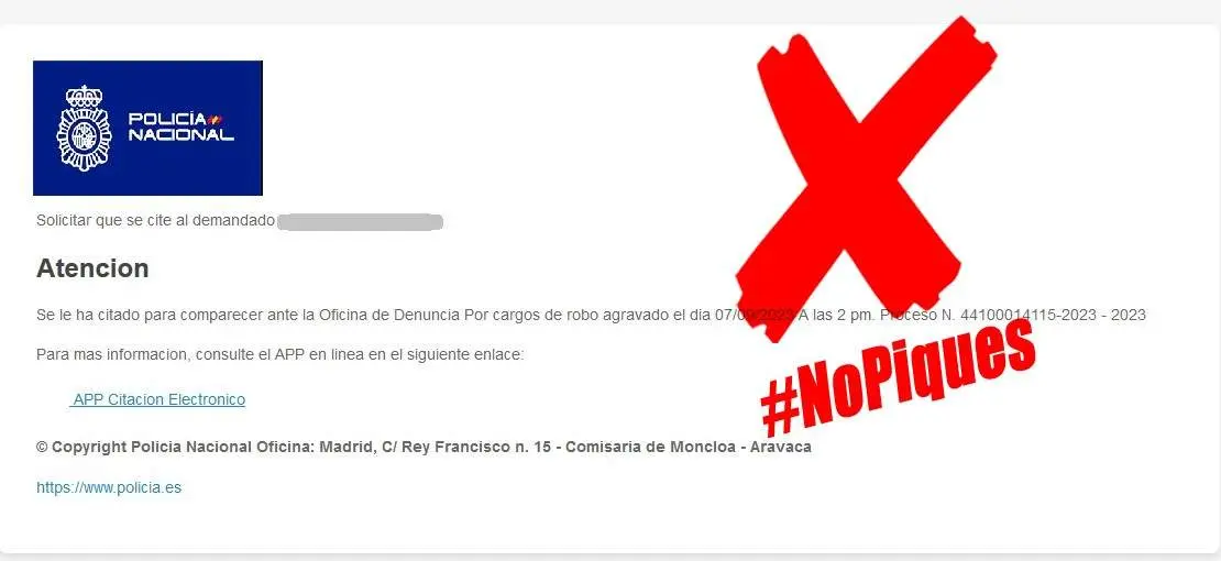 malware policia