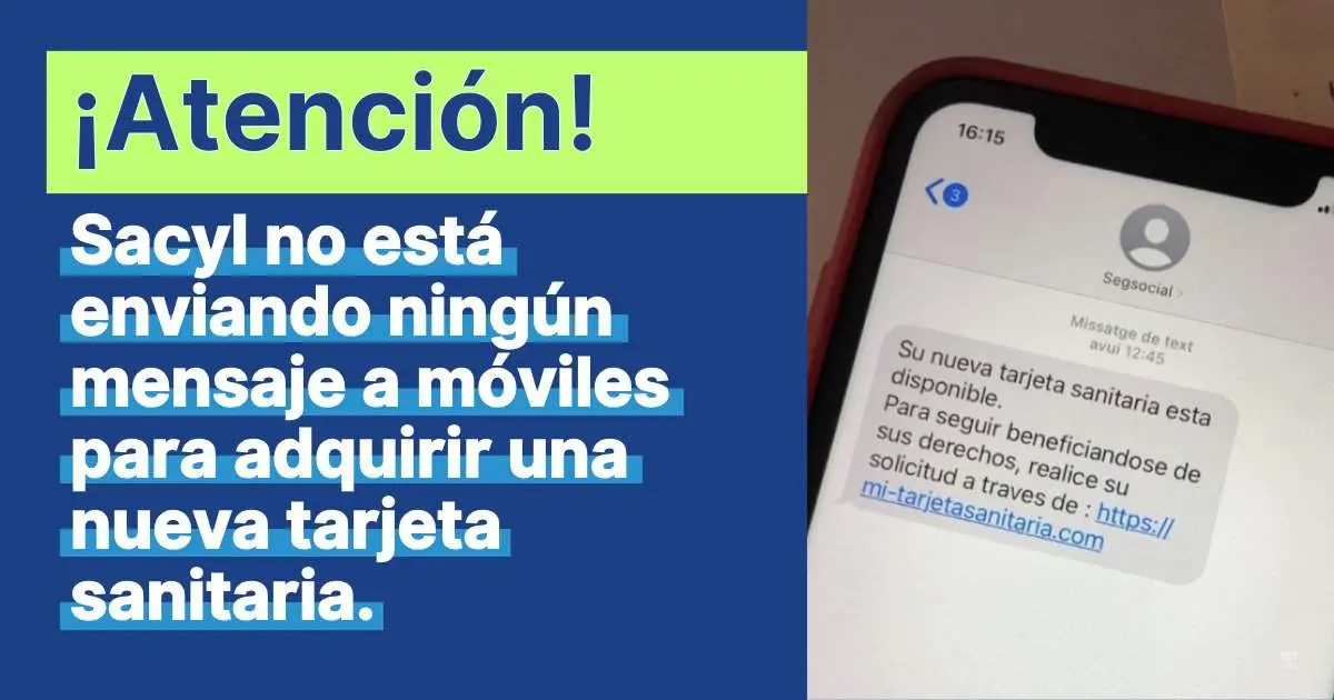 SACYL alerta de un intento de fraude