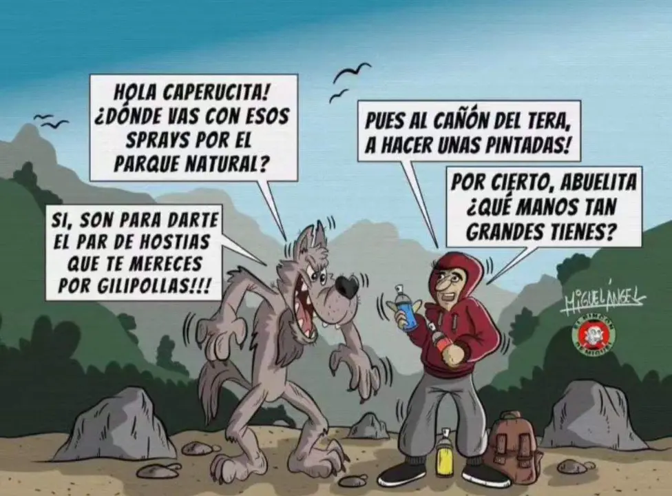 Grafitis vía El Rincón de Miguel