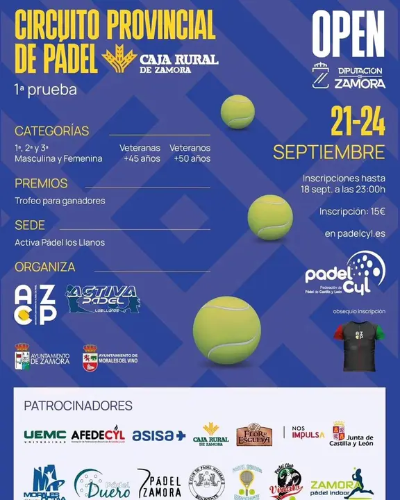 Cartel pádel