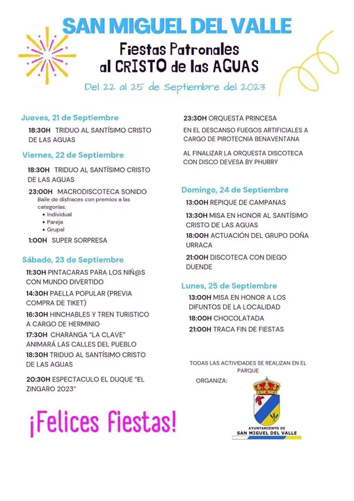 Fiestas San Miguel del Valla