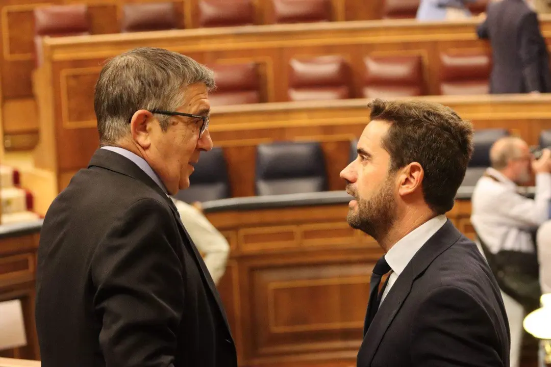 PSOEZAM. Patxi López y Antidio Fagúndez en Cogreso Diputados