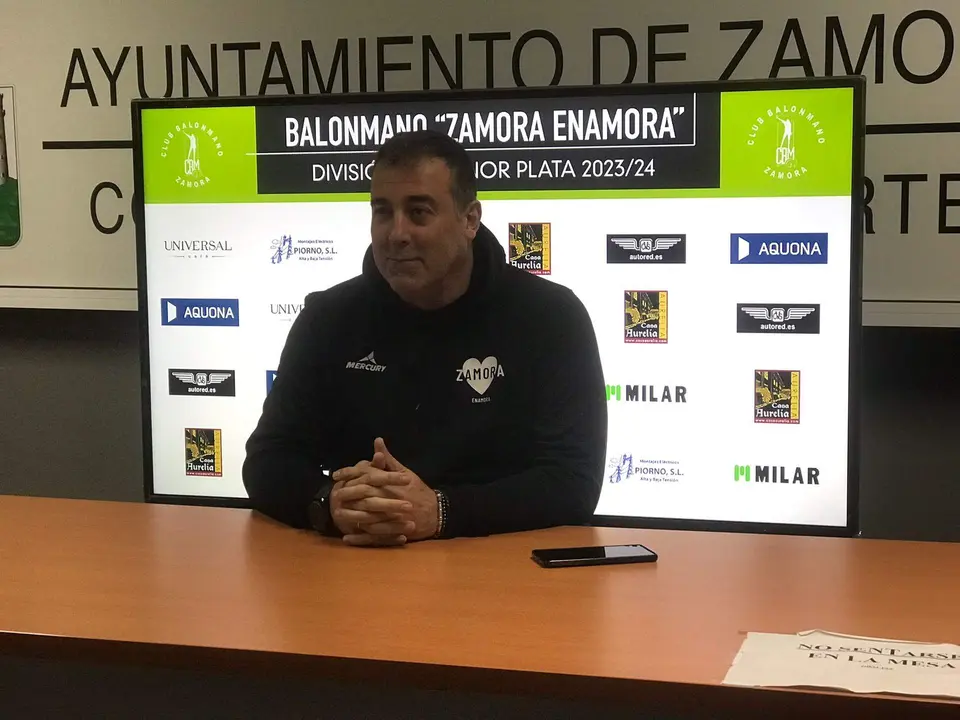 Fran González en la rueda de prensa previa al duelo ante Guadalajara