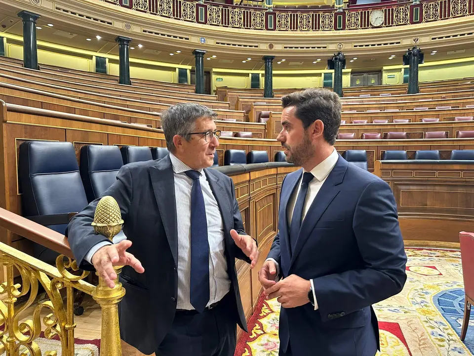 PSOEZAM. Congreso Diputados. Patxi López y Antidio Fagundez
