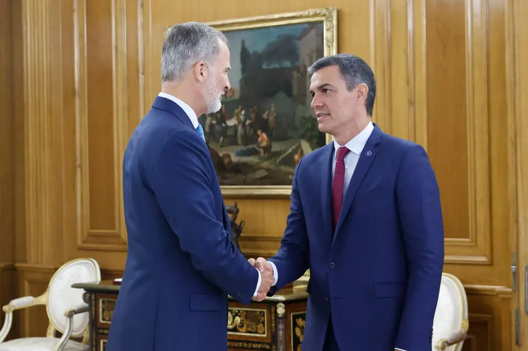 El rey Felipe VI y Pedro Sánchez. Fotografía: Casa Real