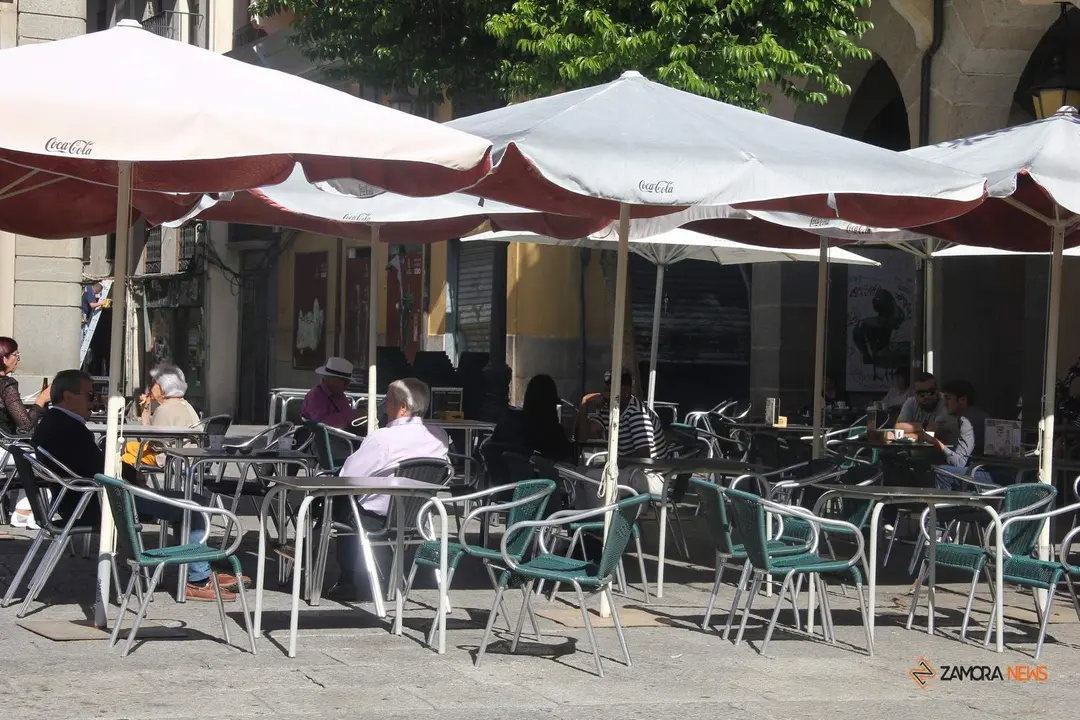 Terrazas en la Plaza Mayor de Zamora_2