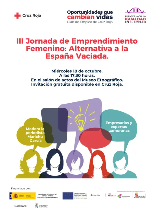 cartel evento emprendimiento femenino 2023