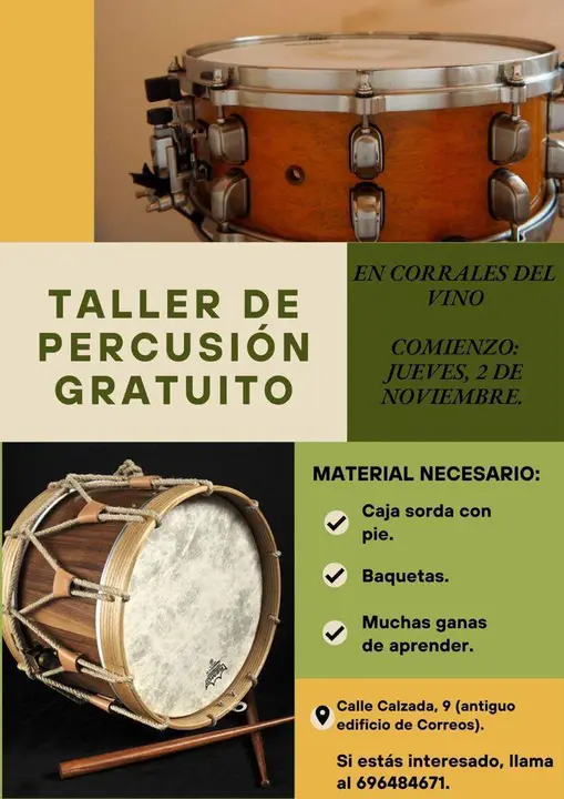 Taller de percursión