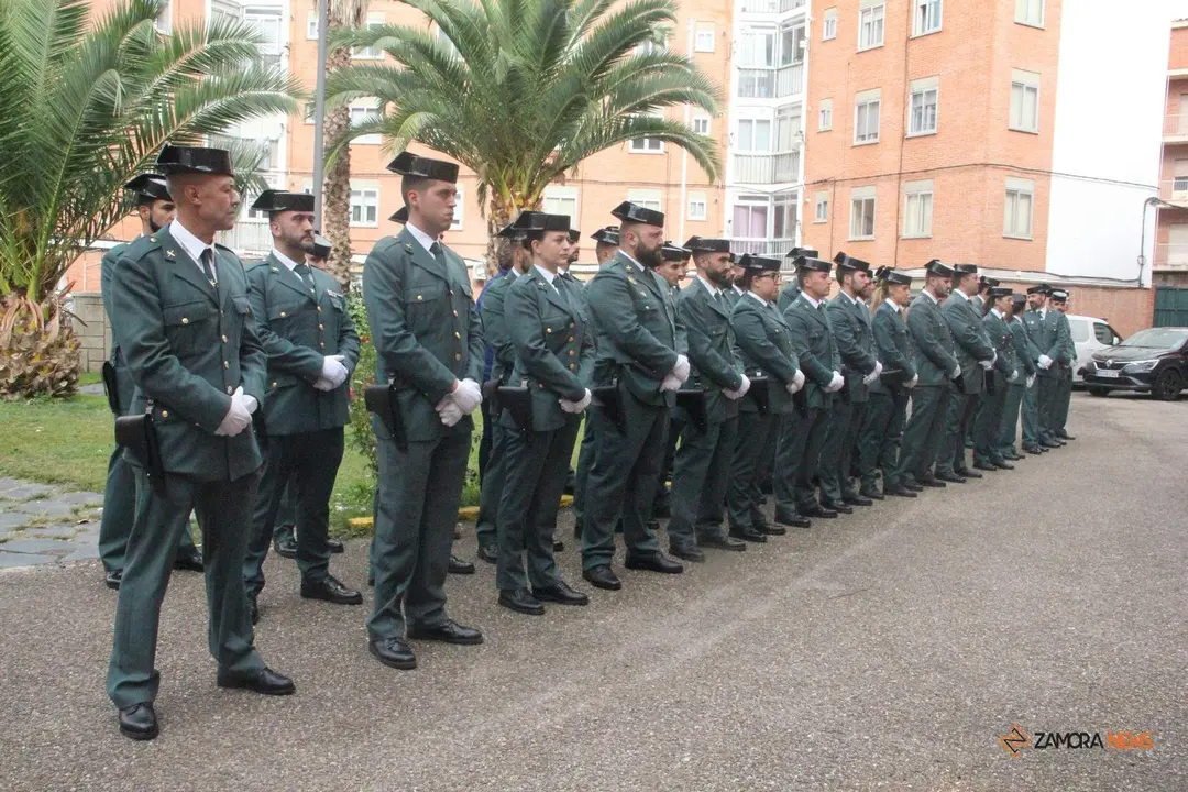 54 agentes de la Guardia Civil que toman posesión de su plaza en la Comandancia de Zamora