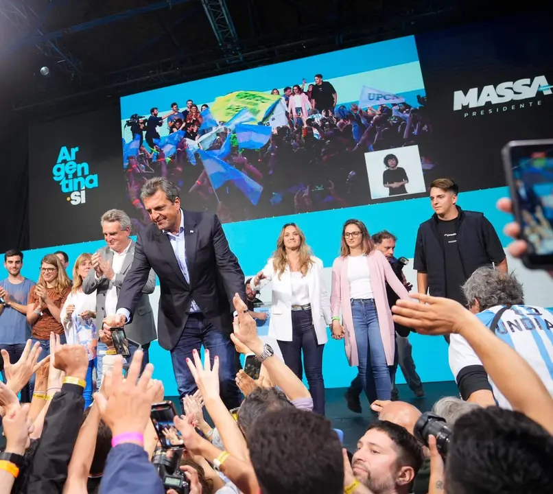 Celebración del actual ministro de Economía de Argentina y candidato a la Presidencia del país. Fotografía: @SergioMassa