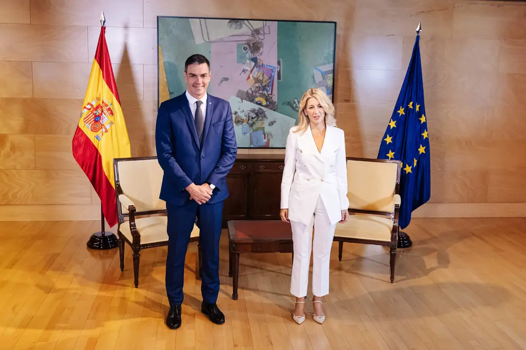 Pedro Sánchez y Yolanda Díaz