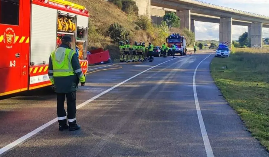 Accidente en la  ZA-P-1405