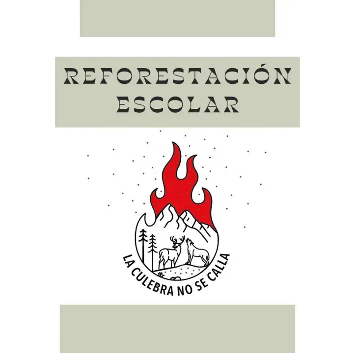 Reforestación escolar. La culebra no se calla