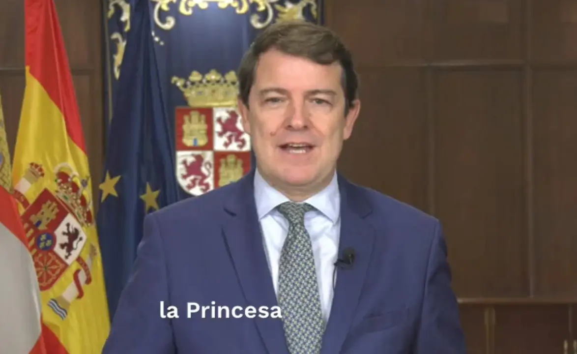 mañueco mensaje a la Princesa Leonor