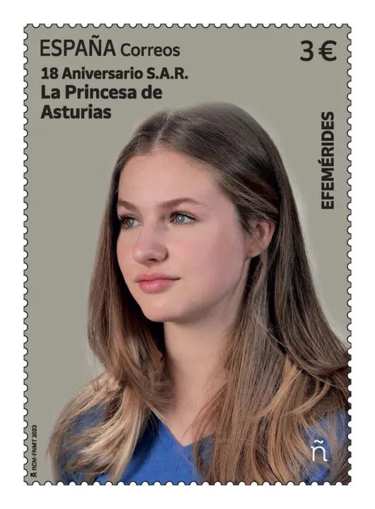sello conmemorativo Princesa de Asturias