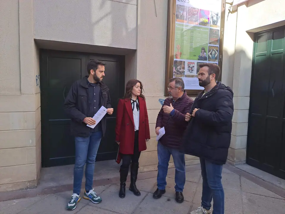 PSOE Zamora. David Gago, JI Martín Benito, Javier García y Sara de la Higuera