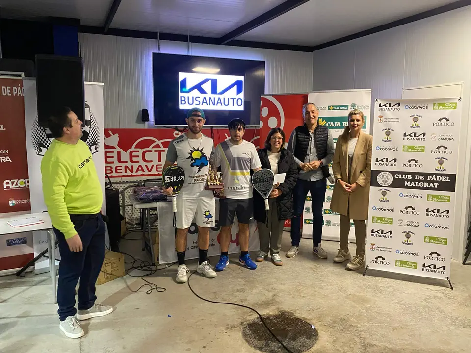 entrega de premios padel Benavente