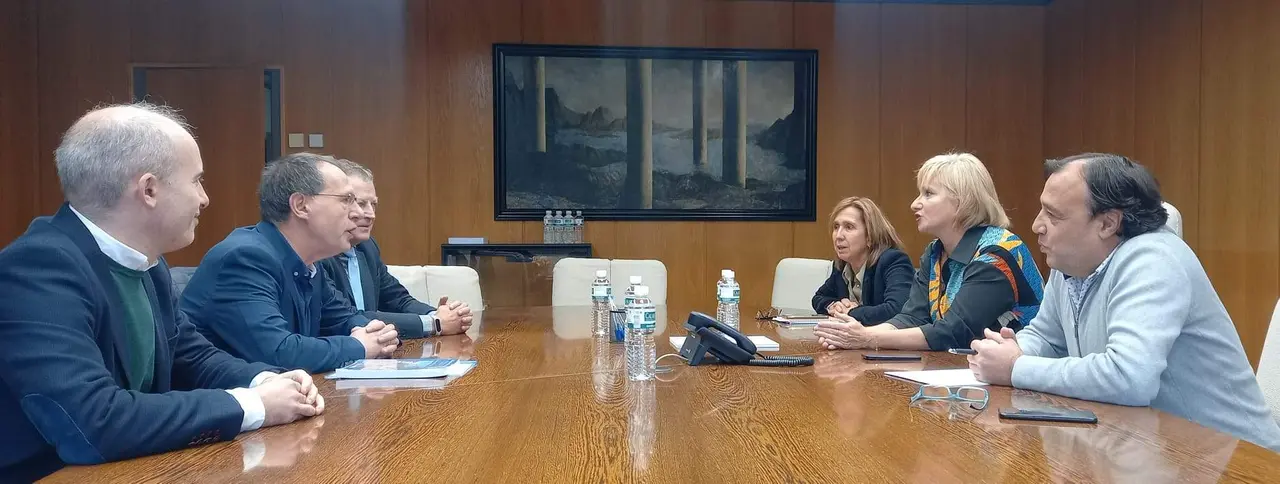 Delegada con el delegadod e la AEMET