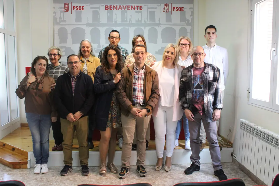 psoe Benavente junto con Luciano Huerga
