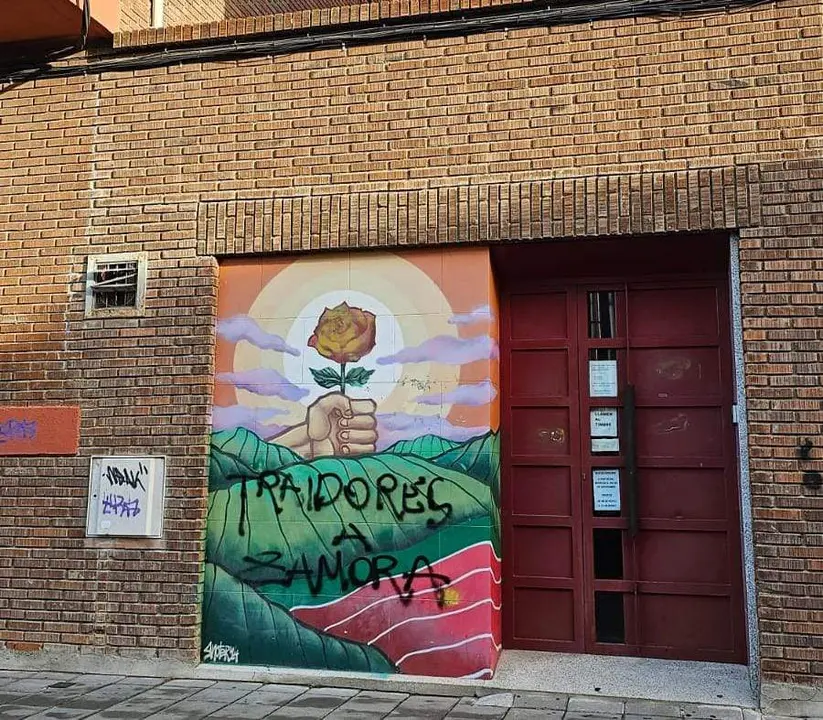 PSOE Zamora 12-11-2023 Ataque sede