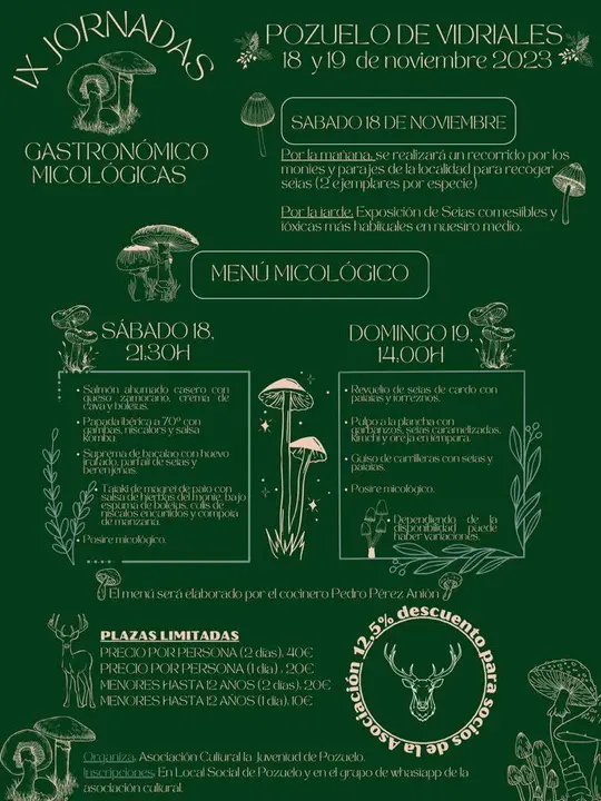 cartel jornadas micológicas de Pozuelo de Vidriales