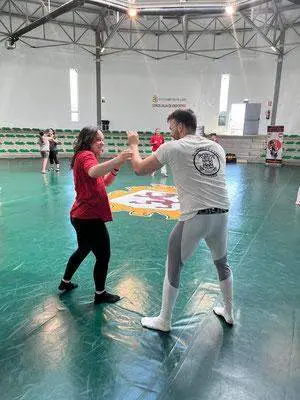 Defensa personal para mujeres. Imagen de archivo