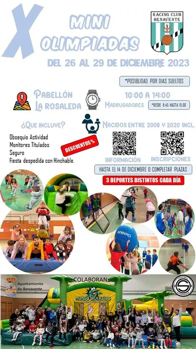 BENAVENTE CARTEL X MINI OLIMPIADAS