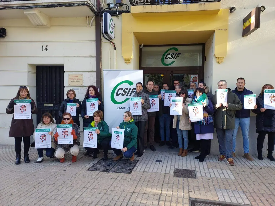 Concentración CSIF Zamora. Imagen cedida