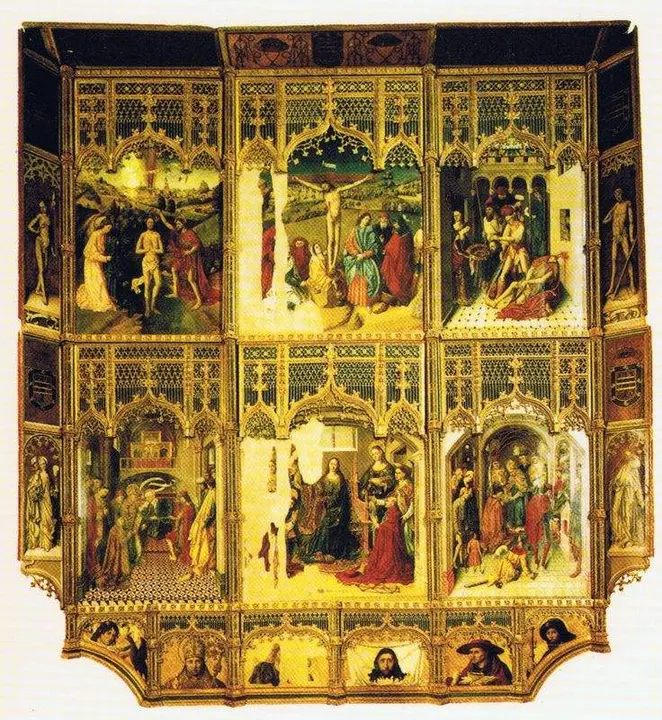 Retablo de san Ildefonso para la capilla del cardenal Mella en la catedral de Zamora