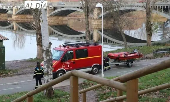 Rescate en el río Tormes. Fotografía de archivo: SalamancaRTVAlDía