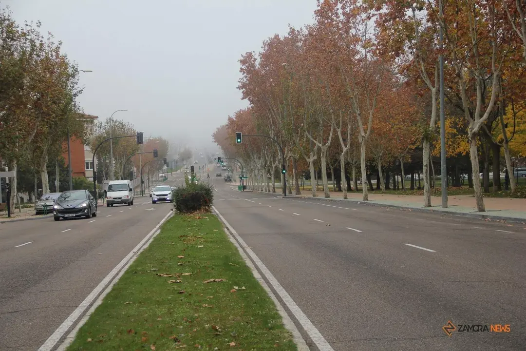 Carretera ZA-20 en la Avenida Cardenal Cisneros de Zamora