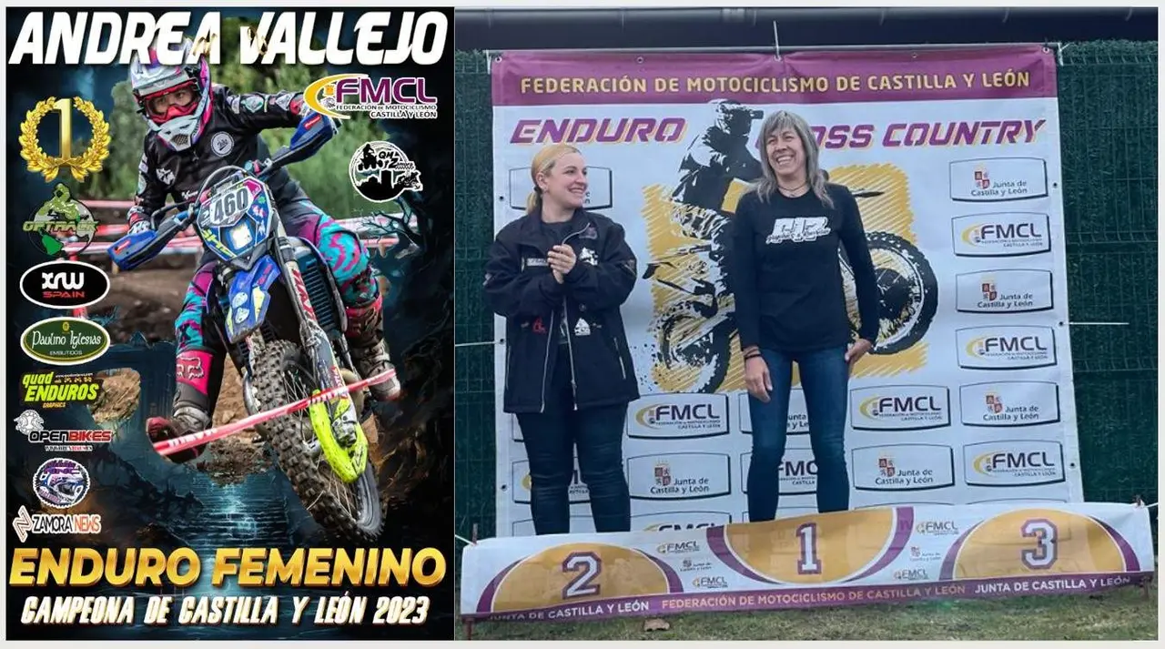 Andrea Vallejo en el el Enduro de Conde Gatón (Brañuelas – León)