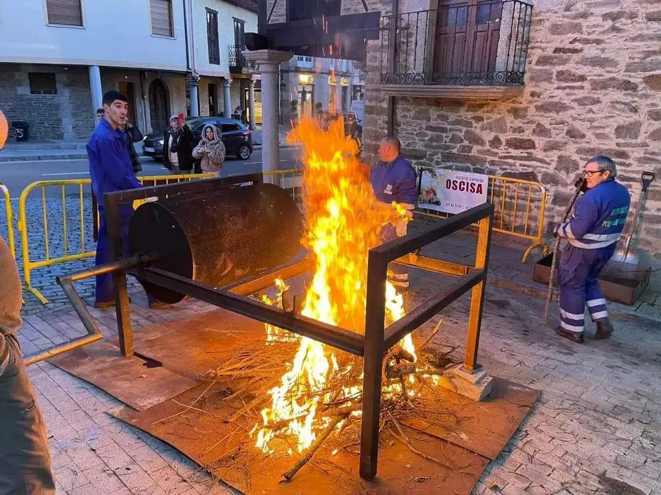 castañas asadas en Puebla de Sanabria