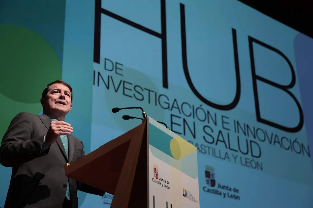 Alfonso Fernández Mañueco en la inauguración del HUB de Investigación e Innovación en Salud