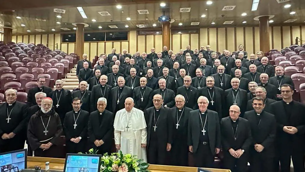 Encuentro de obispos con el papa Francisco