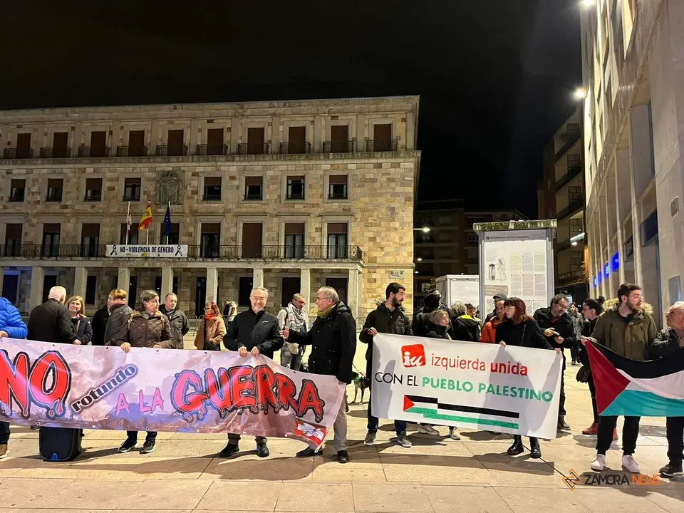 Concentración en Zamora por el el Día de Solidaridad Palestina