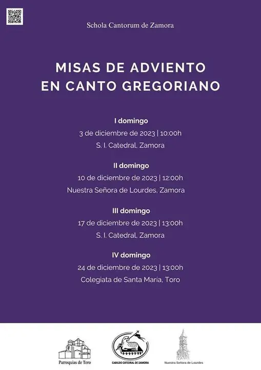 Misas de adviento, canto gregoriano