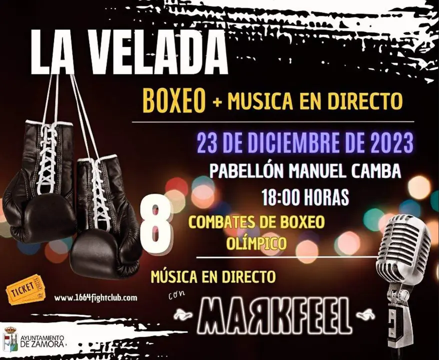 cartel velada de boxeo Zamora