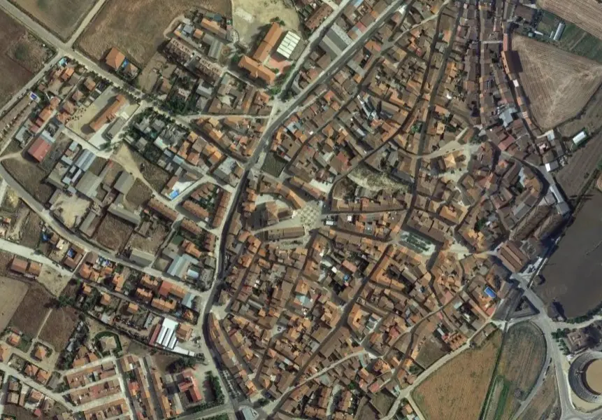 Vista aérea de Fuentesaúco