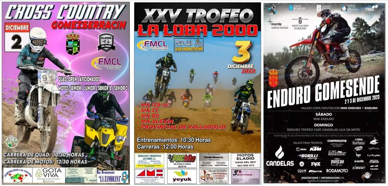 Agenda motor del fin de semana