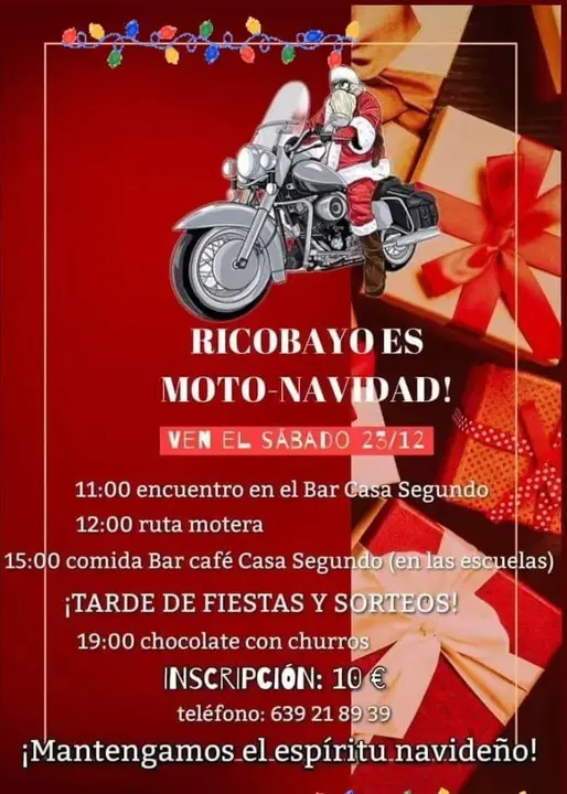 Ricobayo celebra la Navidad con una ruta motera