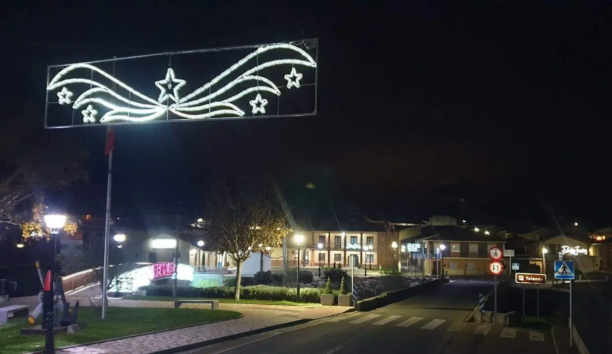 luces de Navidad en Venialbo