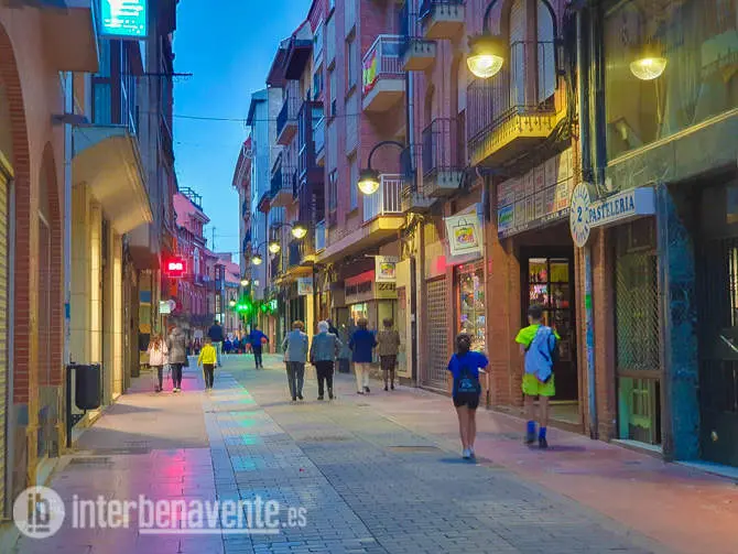 Calle La Rúa de Benavente. Fotografía: Interbenavente