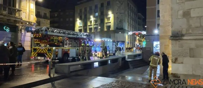 Bomberos intervienen en el centro de Zamora