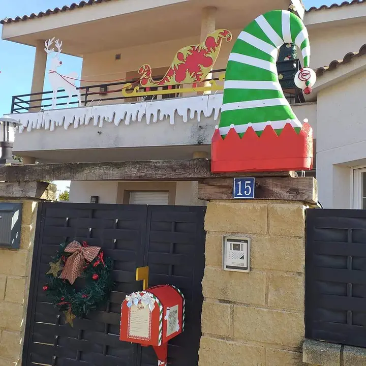 Decoración navideña en Moraleja del Vino