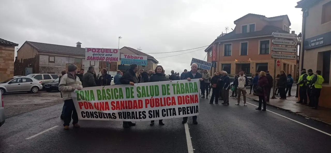 Nueva protesta de la Plataforma Sanitaria de Tábara